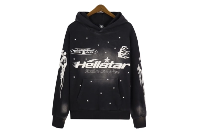 Hellstar Hoodie Black Logo 01