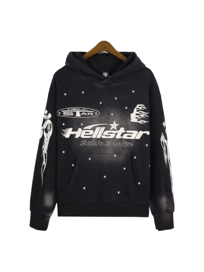 Hellstar Hoodie Black Logo 01