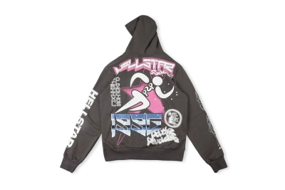  Hellstar Hoodie brown and pink 02