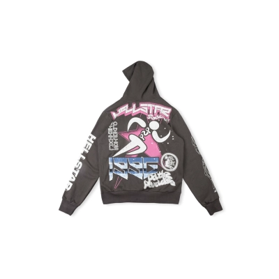 PKGoden Hellstar Hoodie brown and pink 02