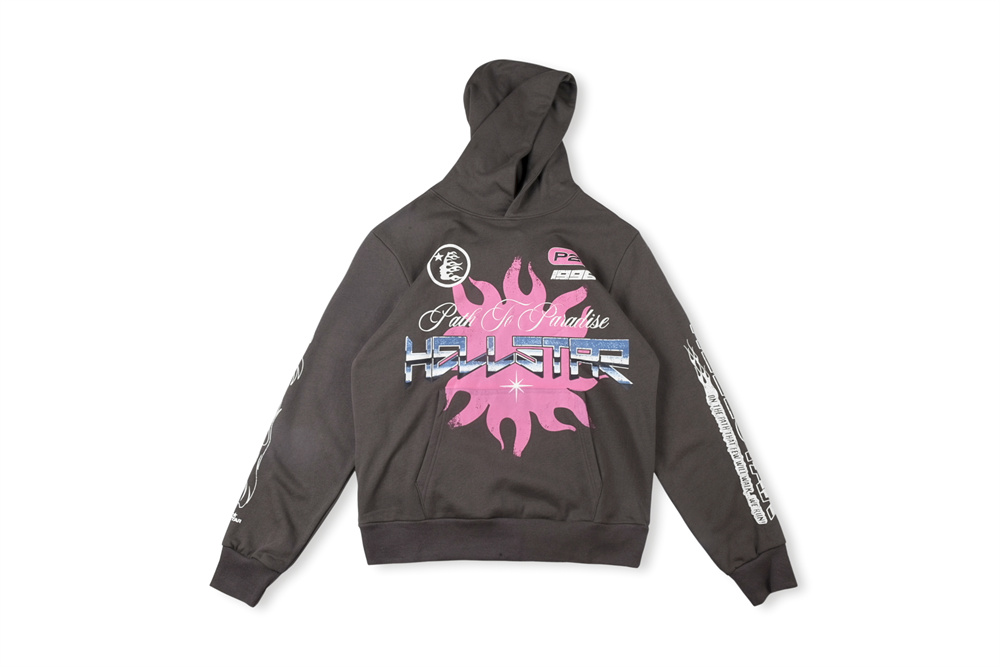  Hellstar Hoodie brown and pink