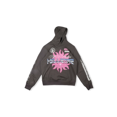 PKGoden Hellstar Hoodie brown and pink 01