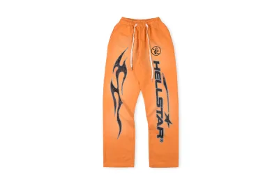  Hellstar Studios Orange Sweatpants 01