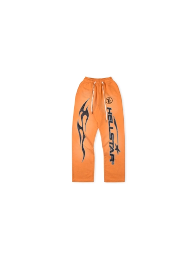  Hellstar Studios Orange Sweatpants 01