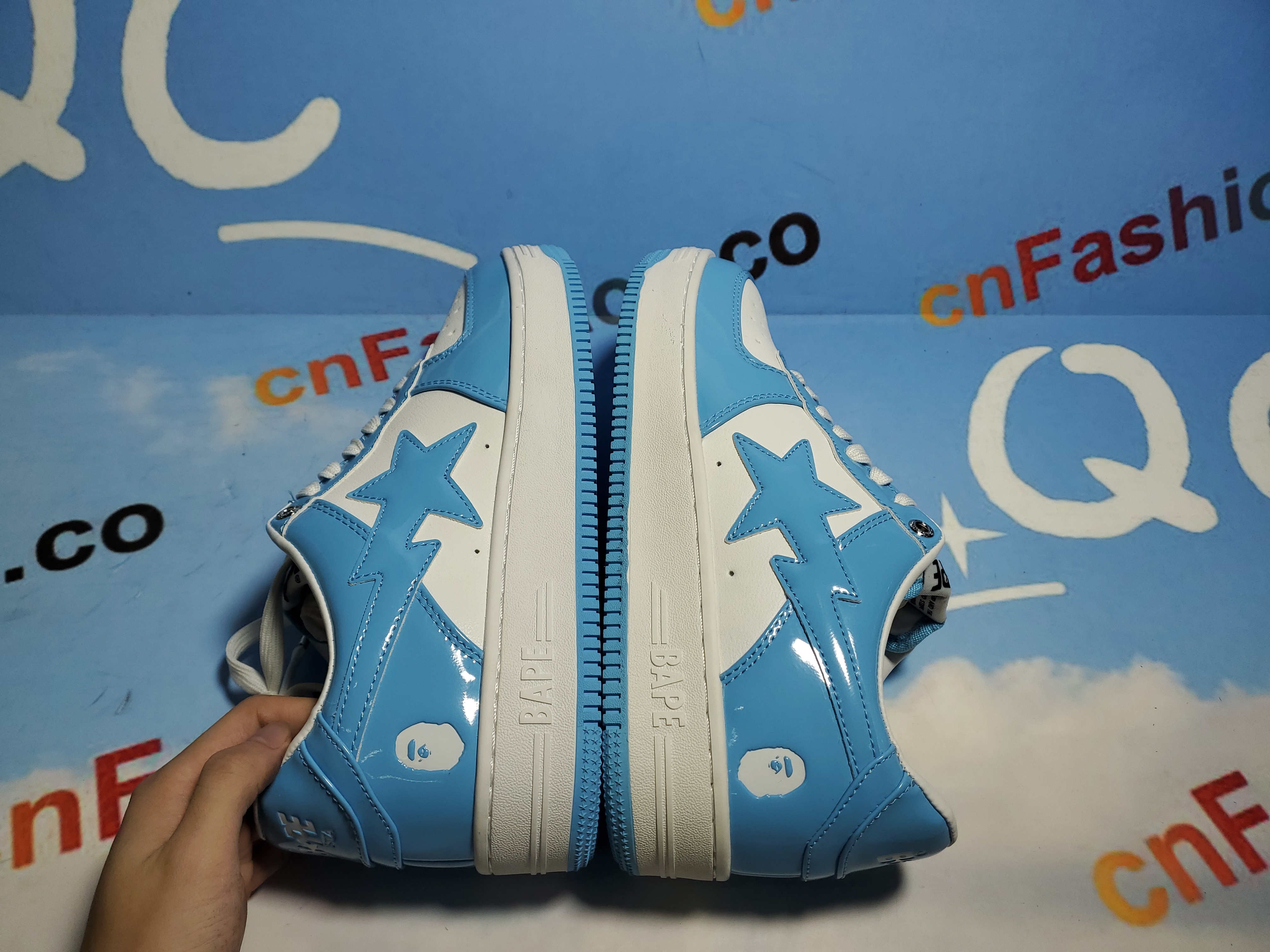 💎Free Shipping💎 PKGoden A Bathing Ape Bape Sta Low Blue