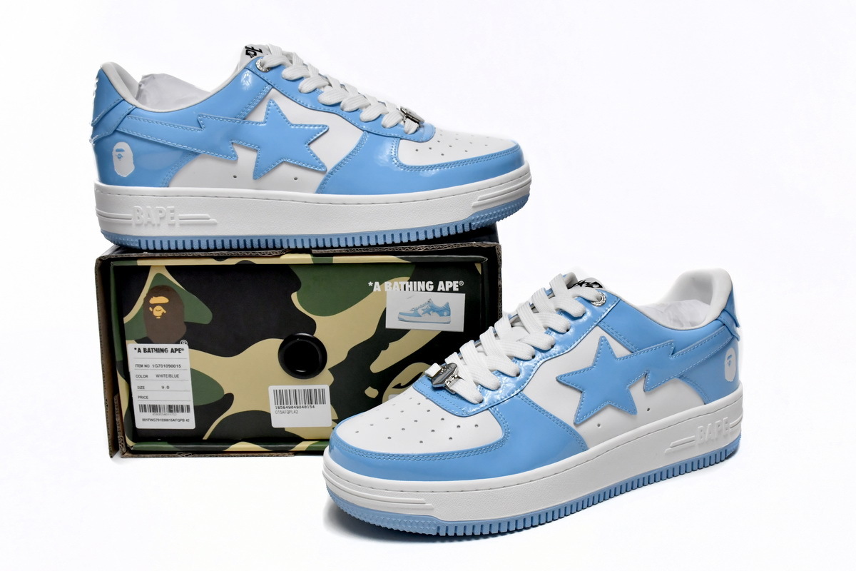 💎Free Shipping💎 PKGoden A Bathing Ape Bape Sta Low Blue