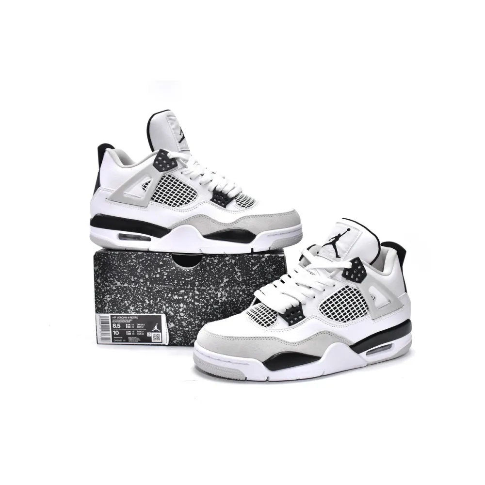 PKGoden Jordan 4 Retro Military Black， DH6927-111