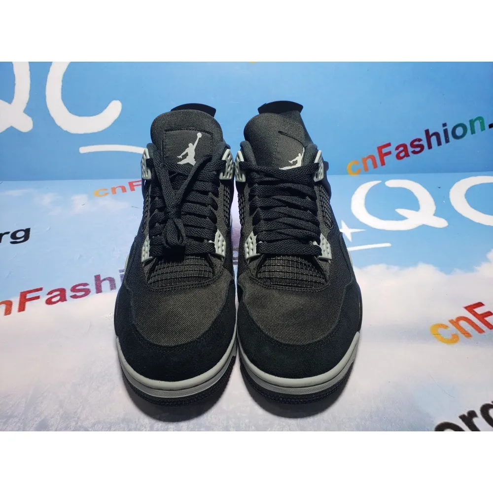 PKGoden Jordan 4 Retro Black Canvas,DH7138-006（w核）