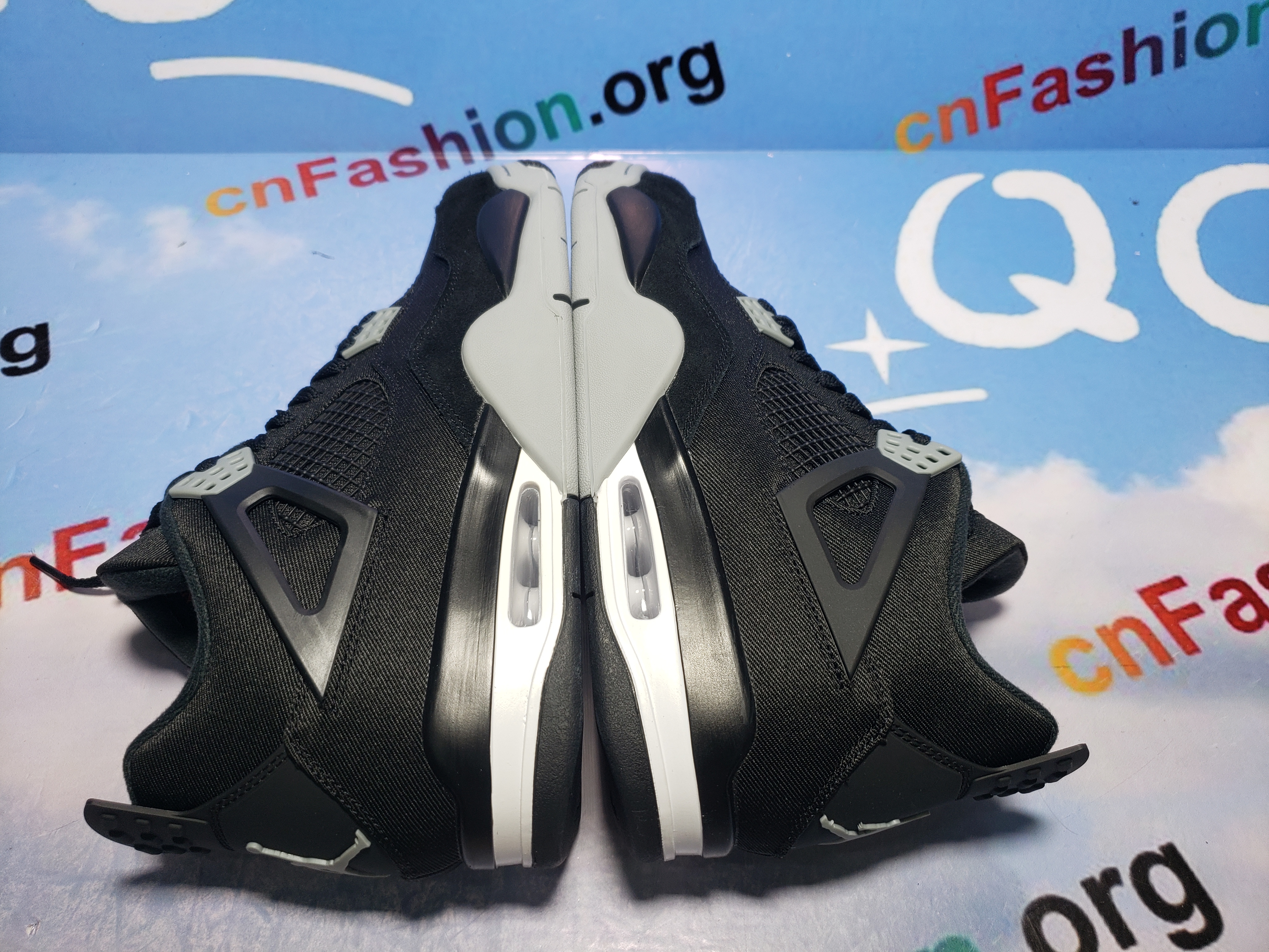 PKGoden Jordan 4 Retro Black Canvas,DH7138-006（w核）