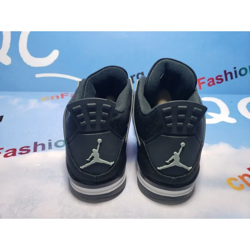 PKGoden Jordan 4 Retro Black Canvas,DH7138-006（w核）