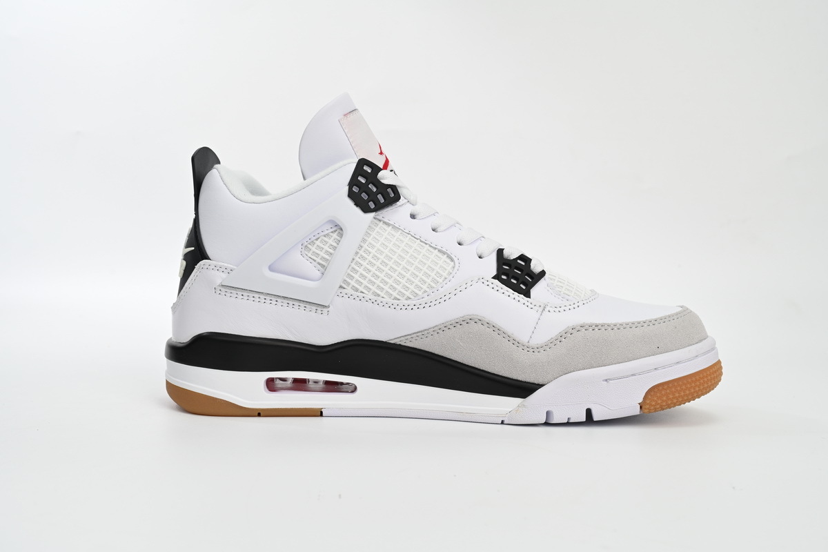 PKGoden Air Jordan 4 Retro SB White Black,DR5415-100