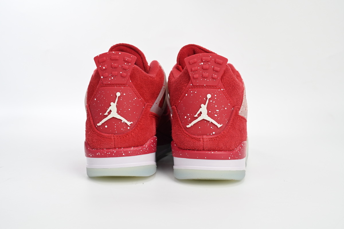 PKGoden Jordan 4 Retro Wine red ink splashing