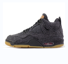 PKGoden Jordan 4 Retro Levi's Black (GS),AQ9103-001