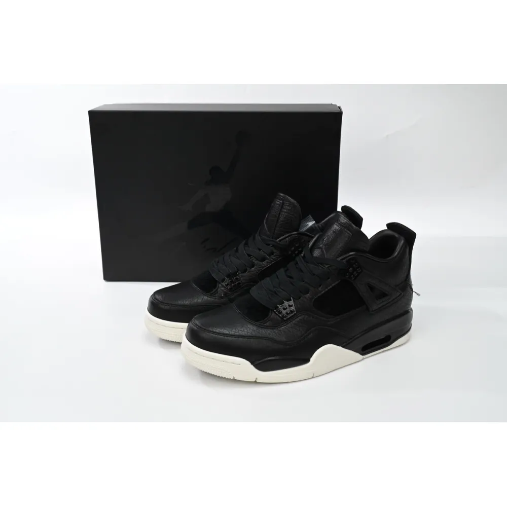PKGoden Jordan 4 Retro Pony Hair Black,819139-010