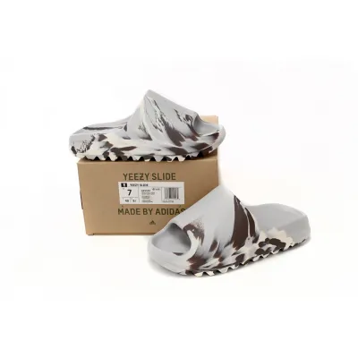 BMLin Yeezy Slide Enflame Oil Painting White Grey,GZ5553 02