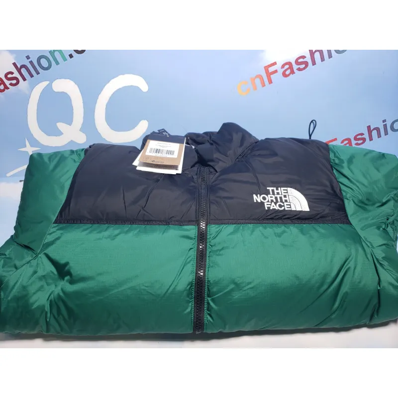 clothes - PKGoden The North Face Splicing White And Green