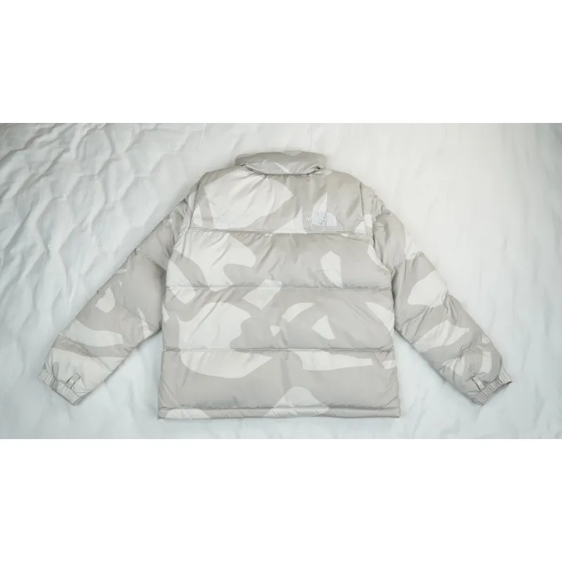 clothes - PKGoden The North Face x KAWS Retro 1996 Nuptse Jacket Moonlight Ivory