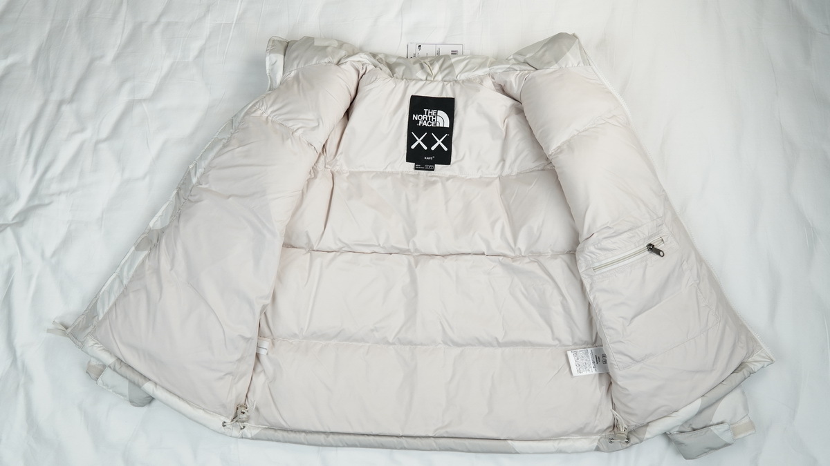 clothes - PKGoden The North Face x KAWS Retro 1996 Nuptse Jacket Moonlight Ivory