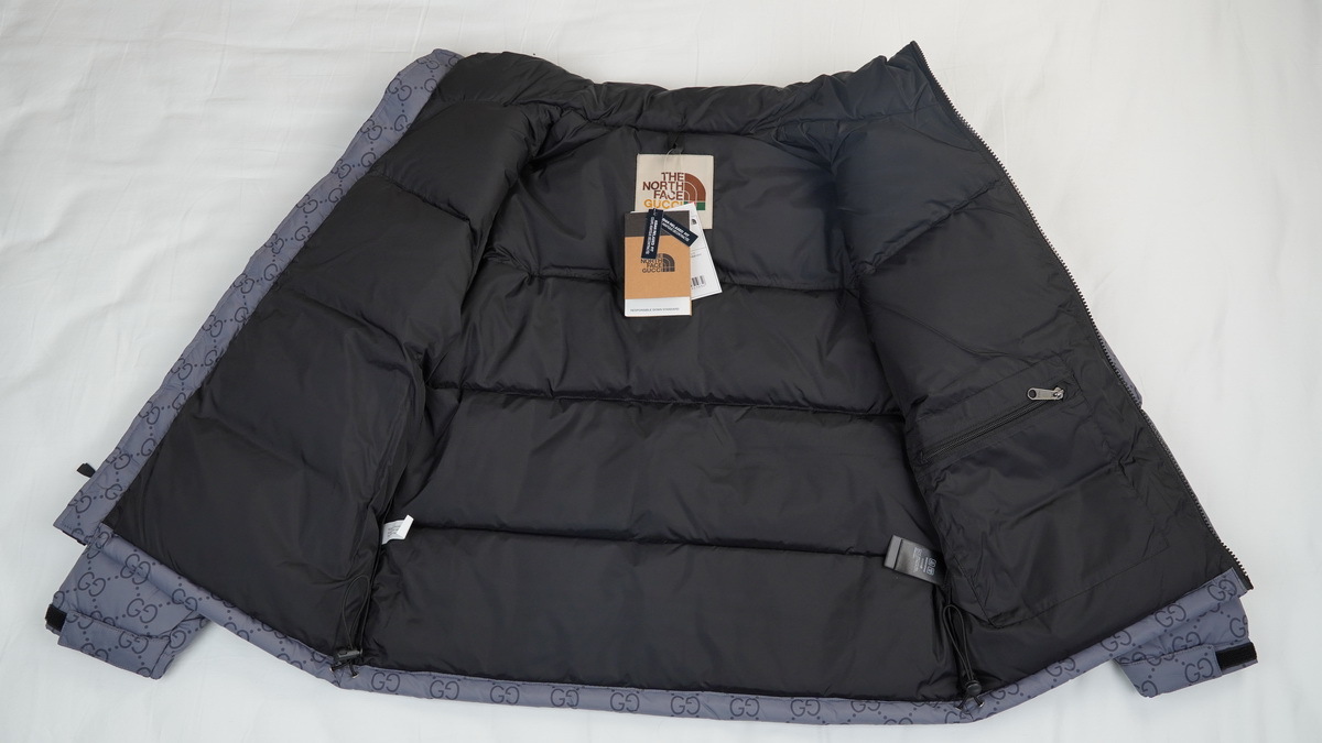 clothes - PKGoden The North Face Splicing White And Grey