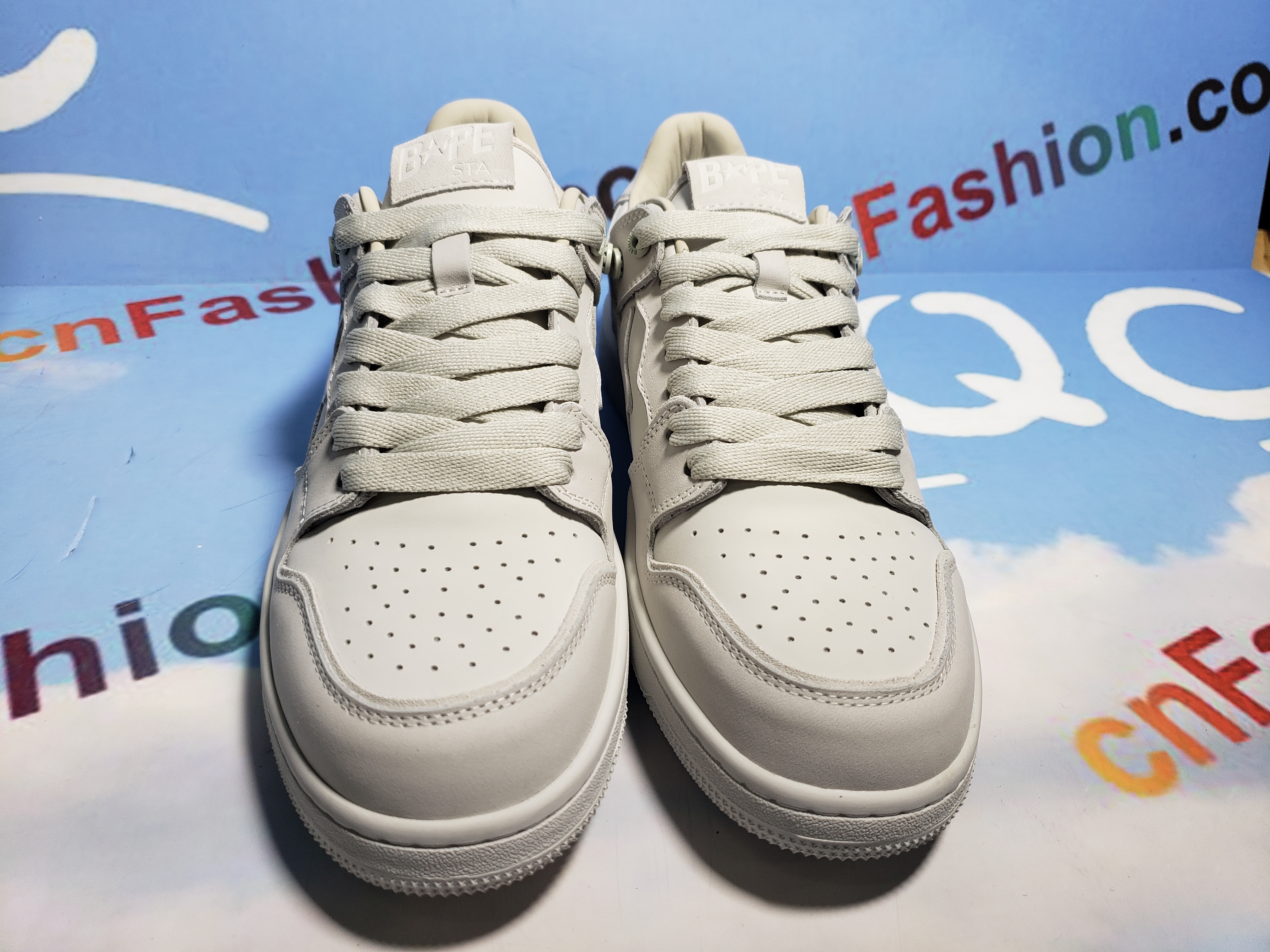 PKGoden A Bathing Ape Bape Sta Low White