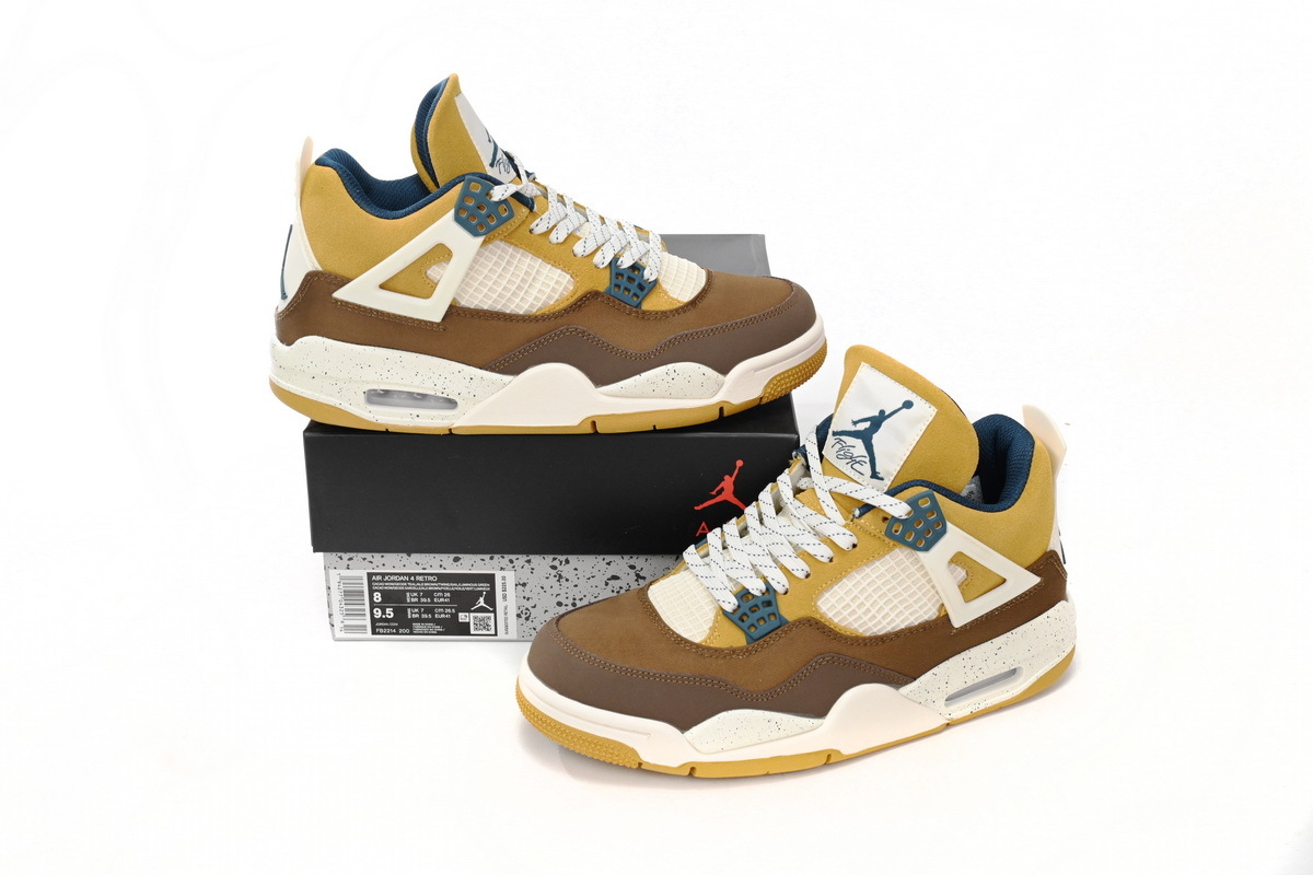 PKGoden Jordan 4 Cacao Wow Brown White,FB2214-200