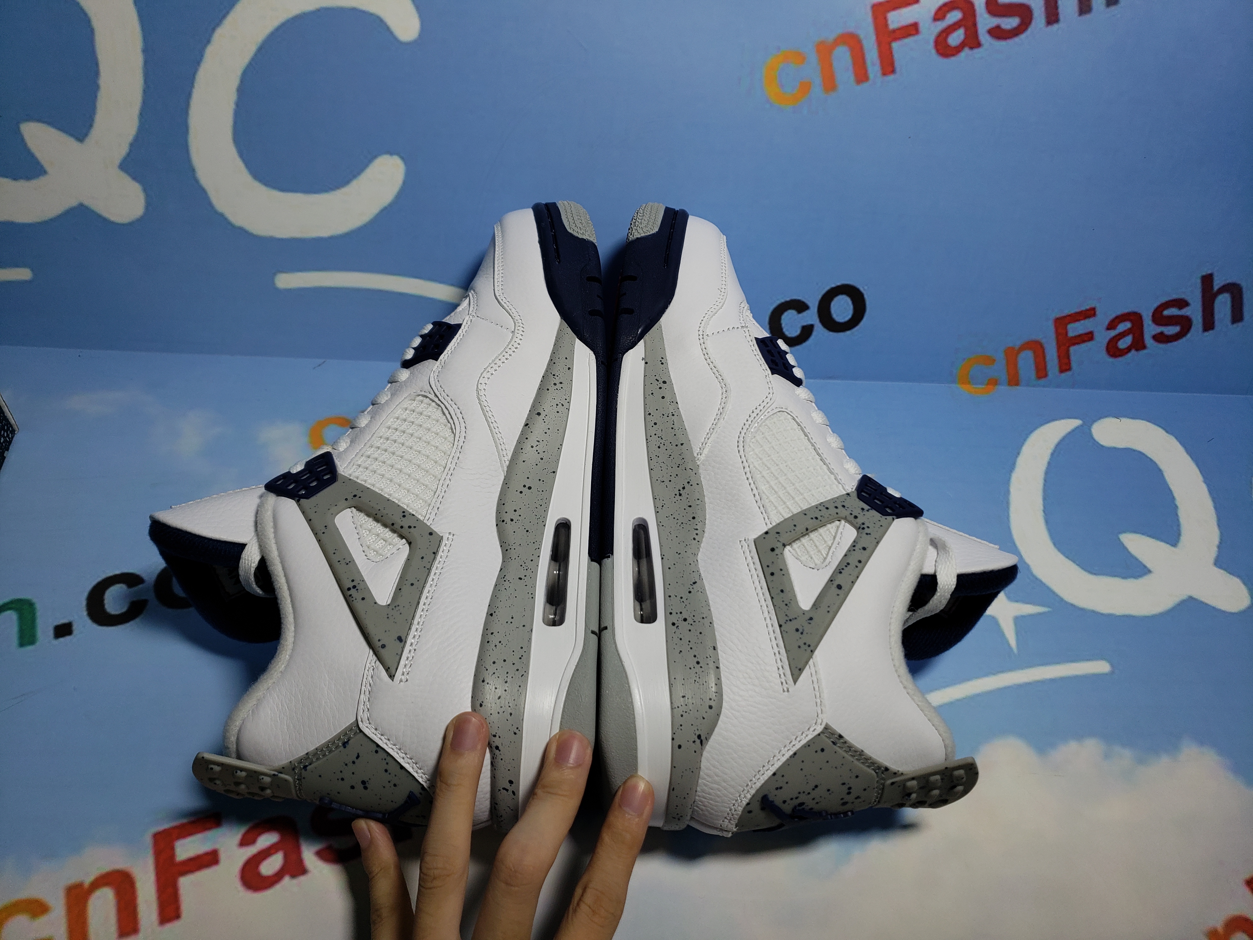 PKGoden Jordan 4 Retro White Midnight Navy,DH6927-140