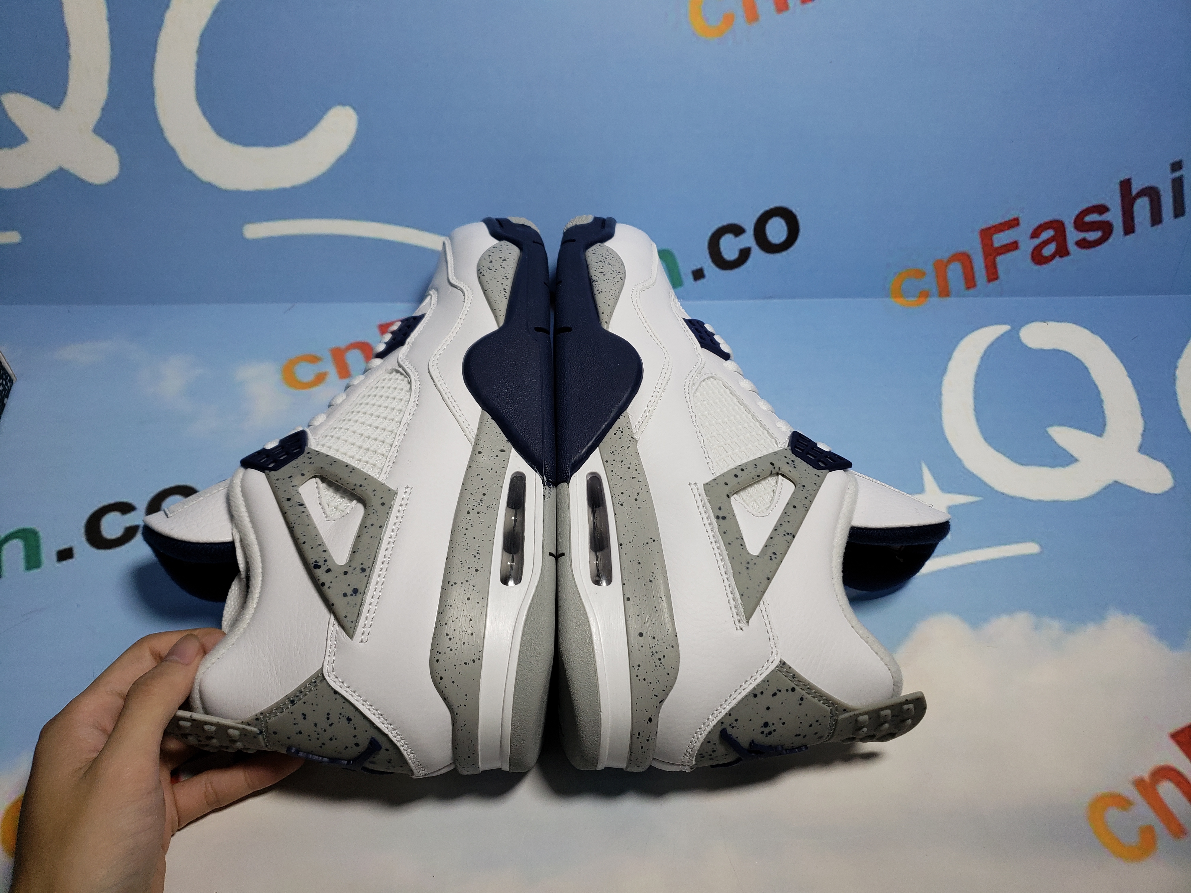 PKGoden Jordan 4 Retro White Midnight Navy,DH6927-140