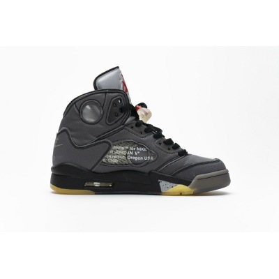 PKGoden Jordan 5 Retro Off-White Black,CT8480-001 01
