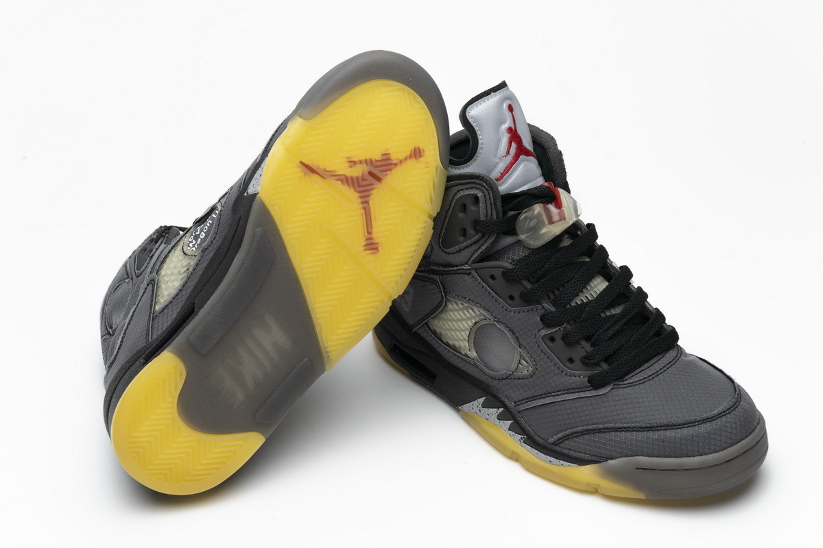 PK GOD Jordan 5 Retro Off-White Black