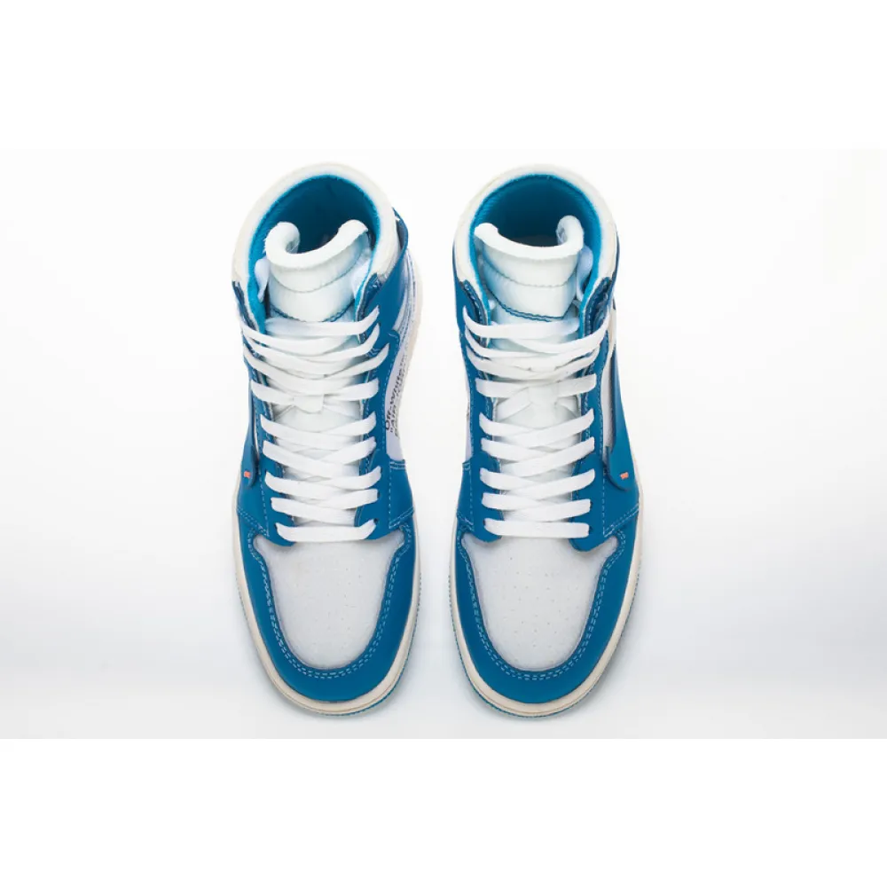 PK GOD Jordan 1 Retro High Off-White University Blue