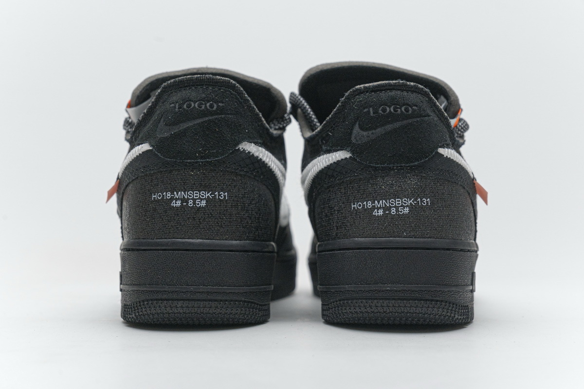 PK GOD Air Force 1 Low Off-White Black White