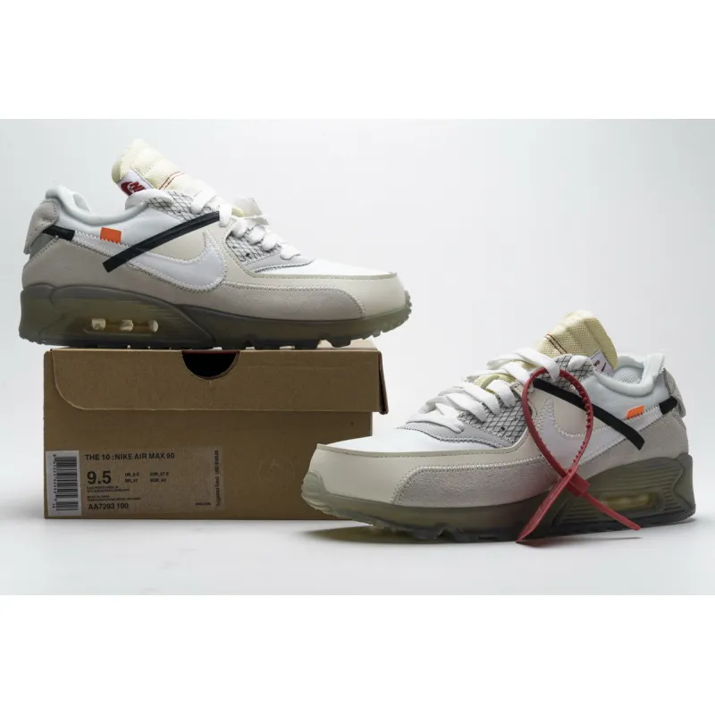 PK GOD Air Max 90 OFF-WHITE All White