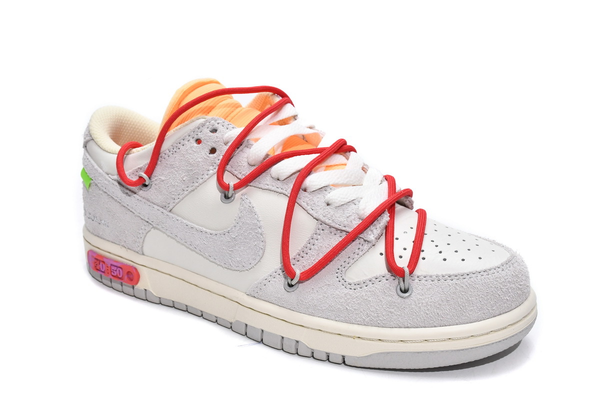 PKGoden Dunk Low Off-White Lot 40，DJ0950-103