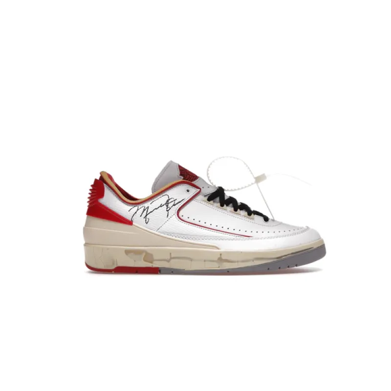 PKGoden Jordan 2 Retro Low SP Off-White White Red ,DJ4375-106