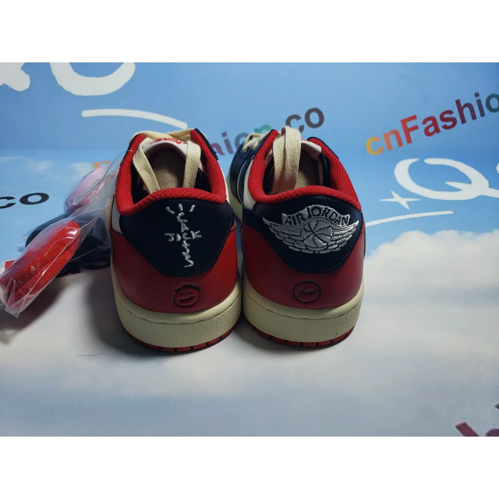 PKGoden Jordan 1 Low Black Red x Travis Scott, DM7866-166