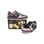 PKGoden A Bathing Ape Bape Sk8 Sta Low Black Pink,1G70-109-0011