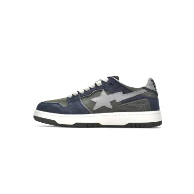 PKGoden A Bathing Ape Bape Sk8 Sta Low Army Green,1G70-109-0010 02