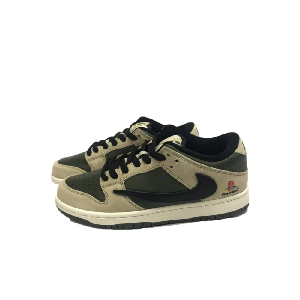 PKGoden Dunk Low SP Travis Scott PlayStation Beige Green,CU1726-100