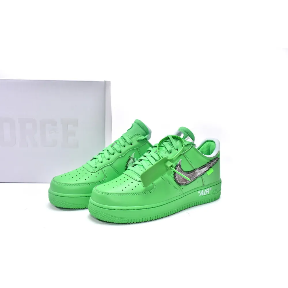 PKGoden Air Force 1 Low Off-White Light Green Spark,DX1419-300