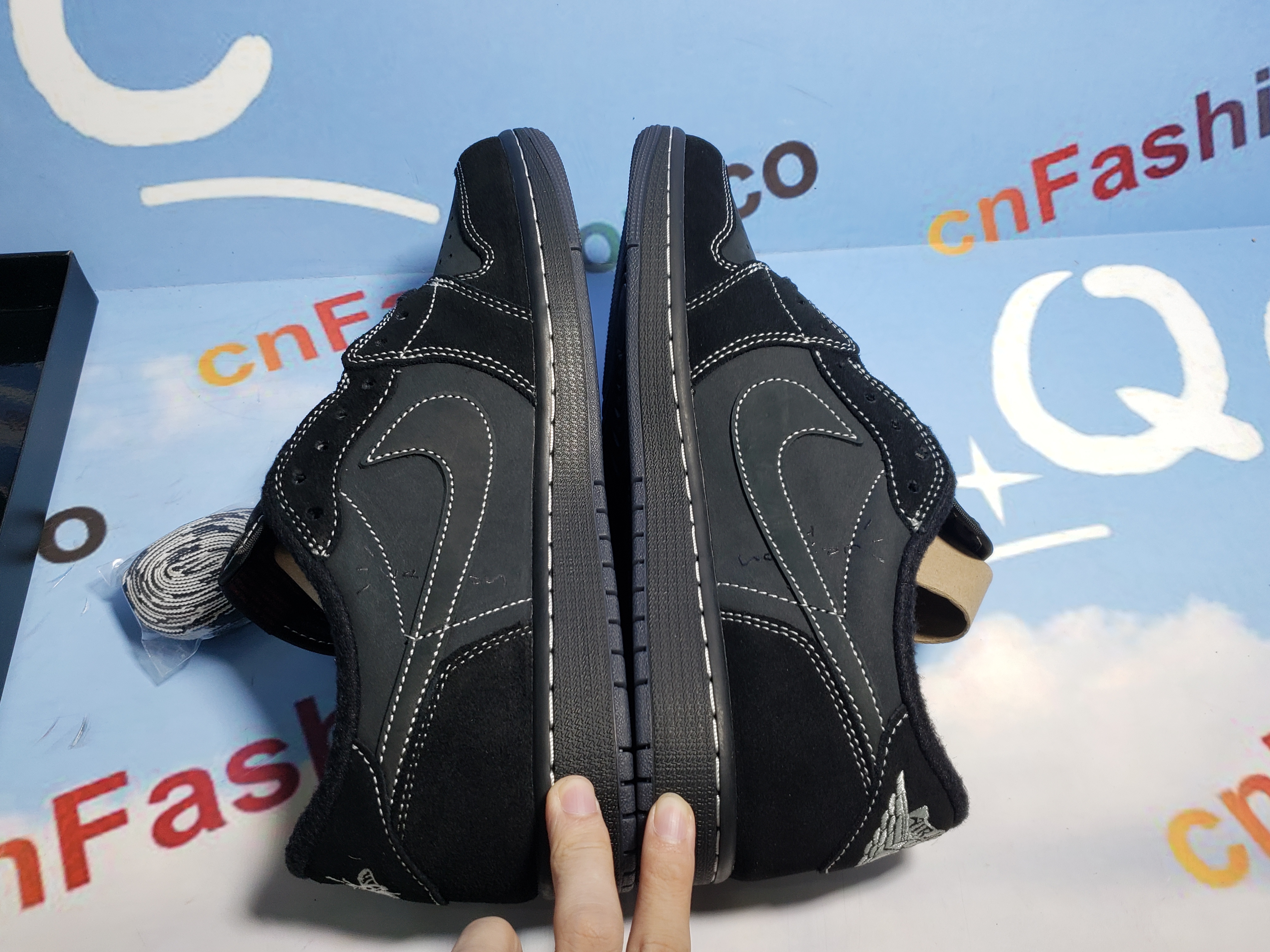 PKGoden Jordan 1 Low Black Phantom Travis Scott,DM7866-001