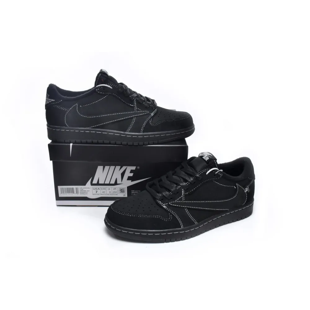 PKGoden Jordan 1 Low Black Phantom Travis Scott,DM7866-001