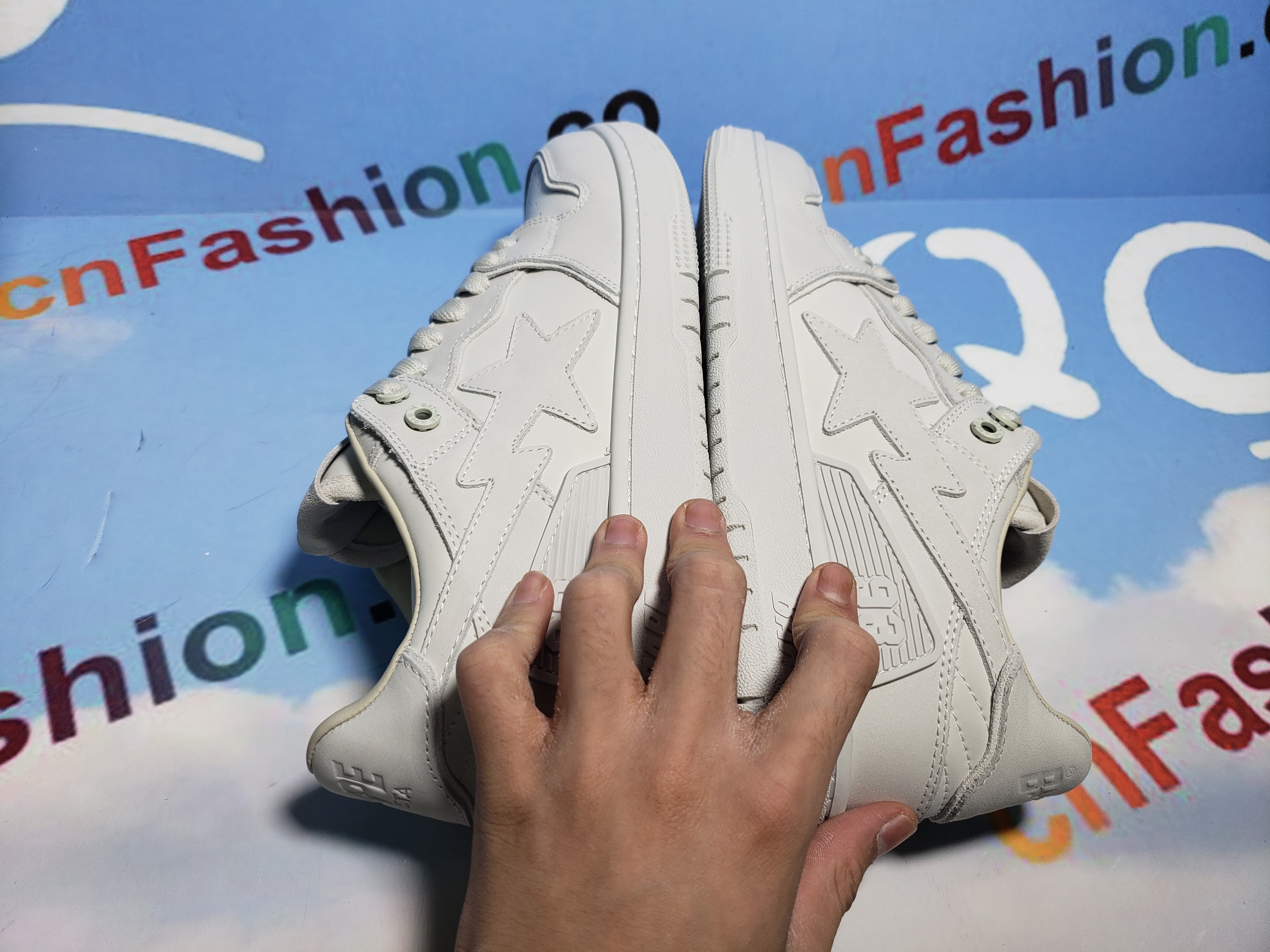 PKGoden A Bathing Ape Bape Sta Low White