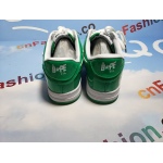 BMLin A Bathing Ape Bape Sta Low White Green 1H70-191-001