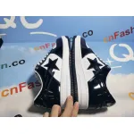 BMLin A Bathing Ape Bape Sta Low Black White 1H70-191-001 