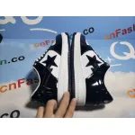 BMLin A Bathing Ape Bape Sta Low Black White 1H70-191-001 