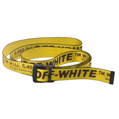 Off-White Industrial Belt Yellow/Black（Free Shipping） 01