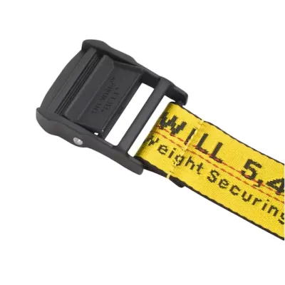 Off-White Industrial Belt Yellow/Black（Free Shipping） 02