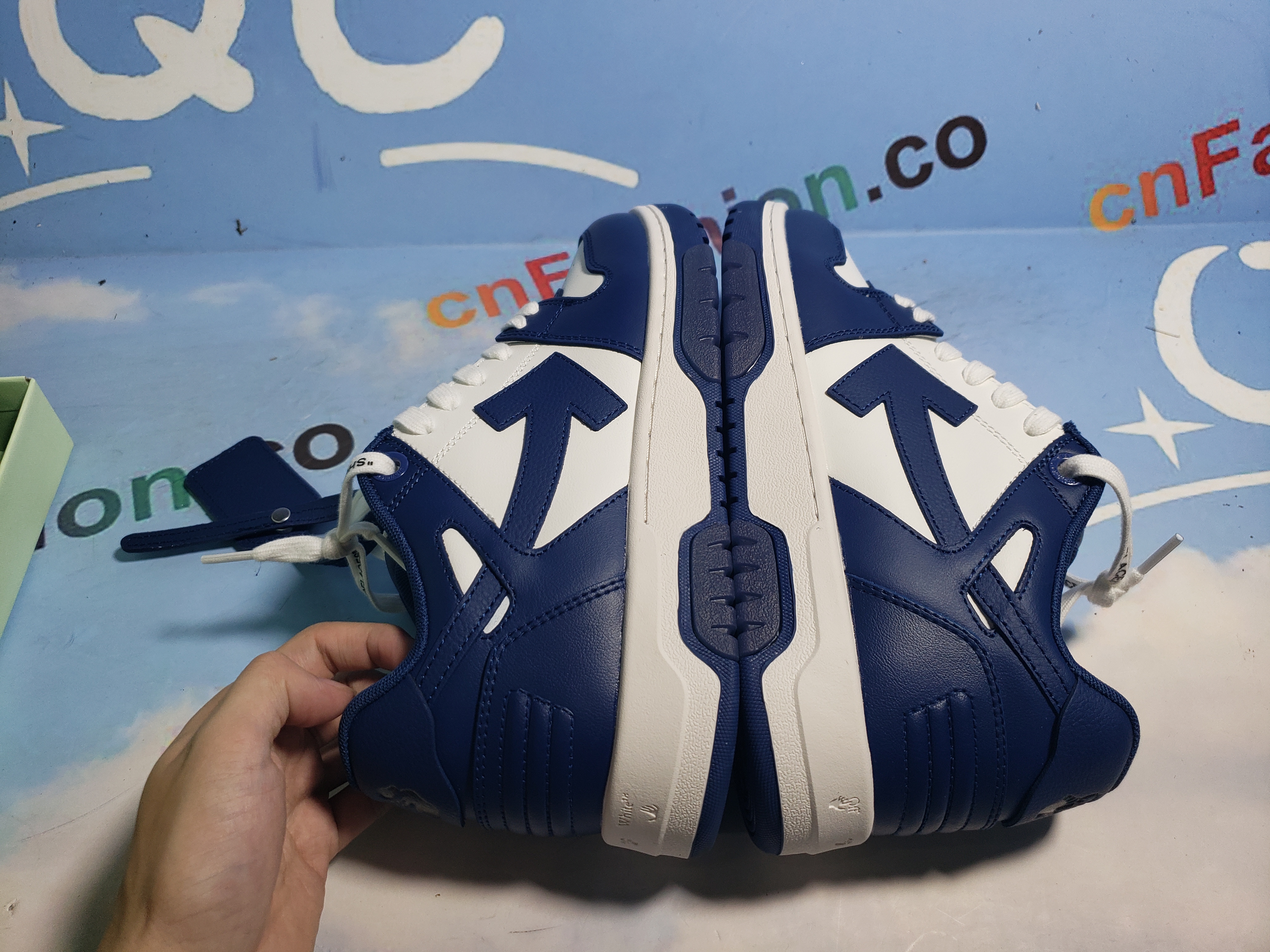 PKGoden OFF-WHITE Out Of Office Diamond Blue,OMIA189 C99LEA00 10142