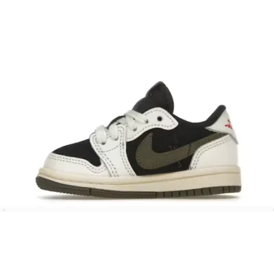 Jordan 1 kids shoes | Jordan 1 Retro Low OG SP Travis Scott Olive (TD). DZ5908-106 02