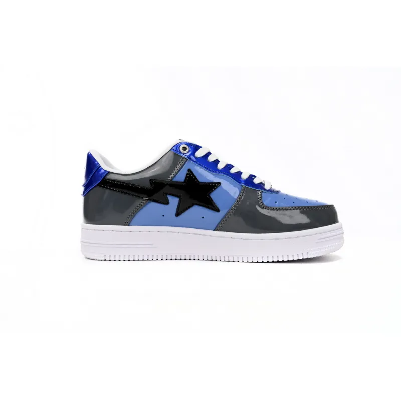 BMLin A Bathing Ape Bape Sta Low Lnk Blue Mirror Surface,1H20 191 046